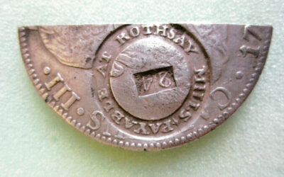 Countermarked Coin from Rothesay Cotton Mills
