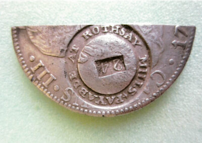 Countermarked Coin from Rothesay Cotton Mills