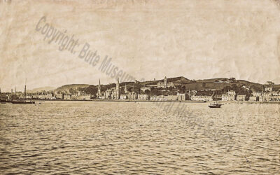 Rothesay from the Bay showing old Academy building