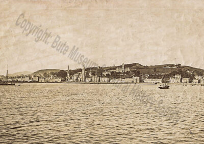 Rothesay from the Bay showing old Academy building