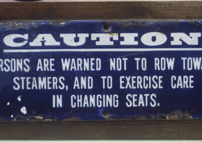 Enamel Sign